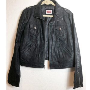 Levi’s Women’s Leather Trucker Jacket